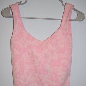 Free People Intimately Clean Lines Bodysuit In Pink‎ Women’s M/L